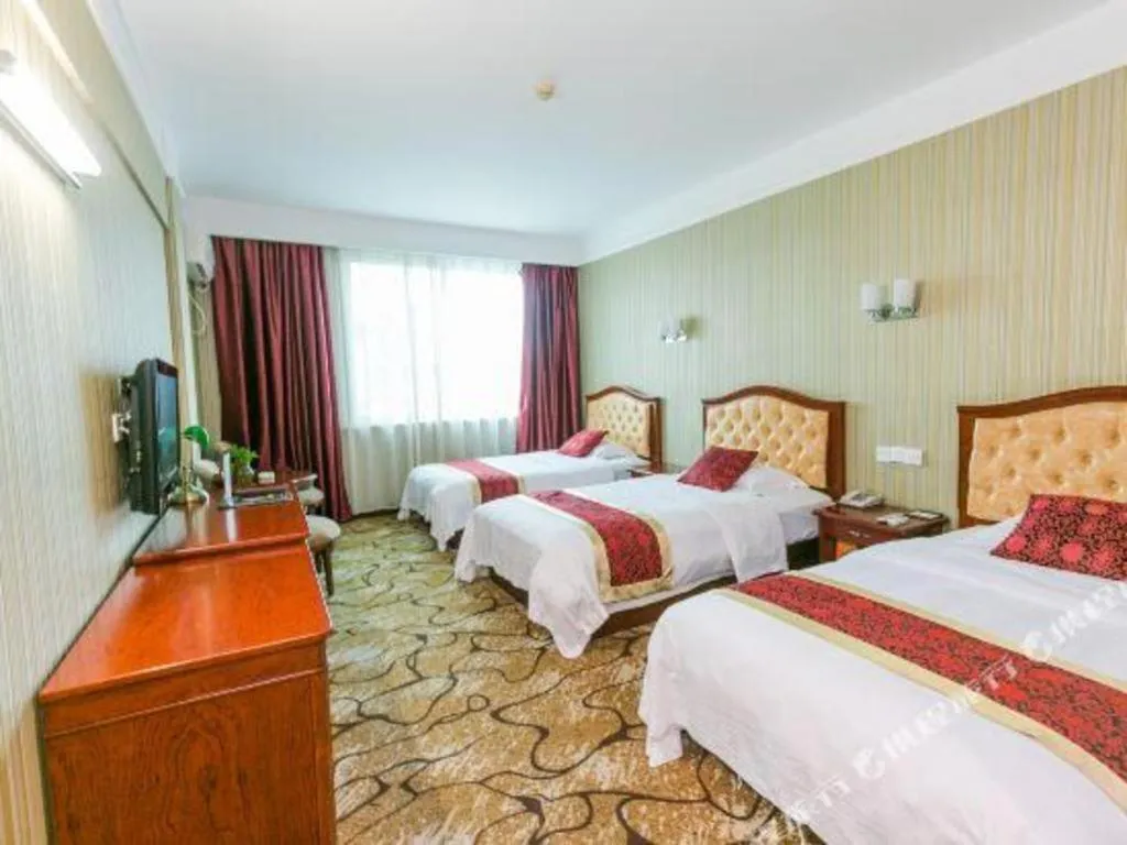 Bed in GreenTree Alliance Zhejiang Zhoushan Putuoshan Zhujiajian Scenic Spot Hotel