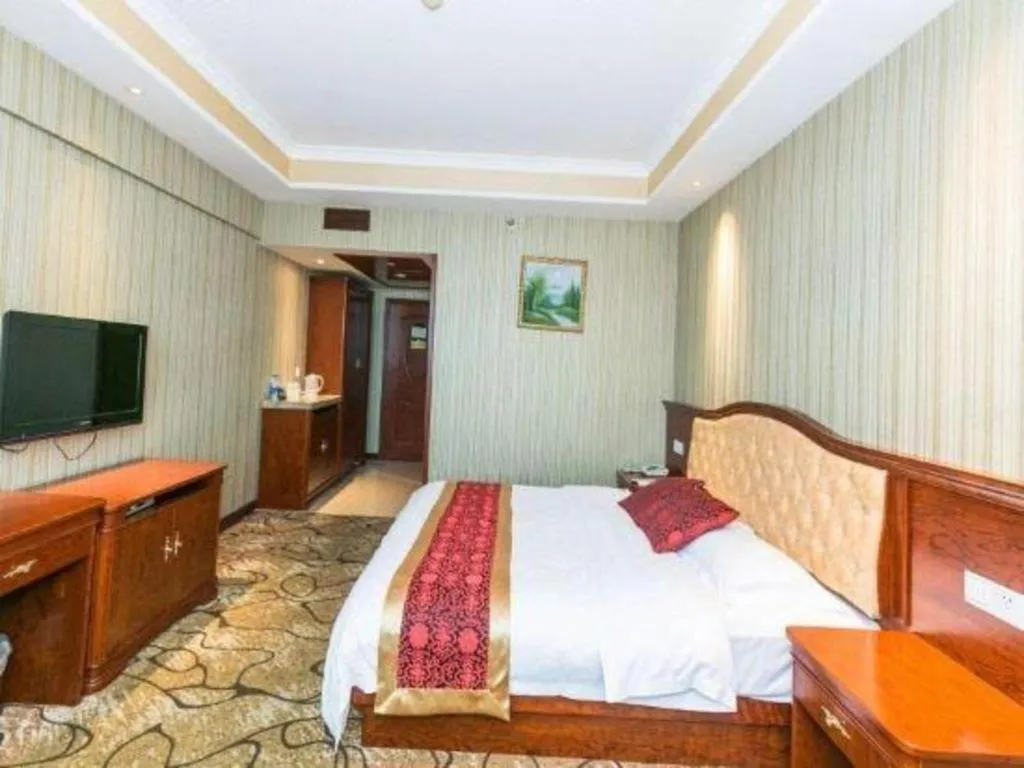 Bed in GreenTree Alliance Zhejiang Zhoushan Putuoshan Zhujiajian Scenic Spot Hotel
