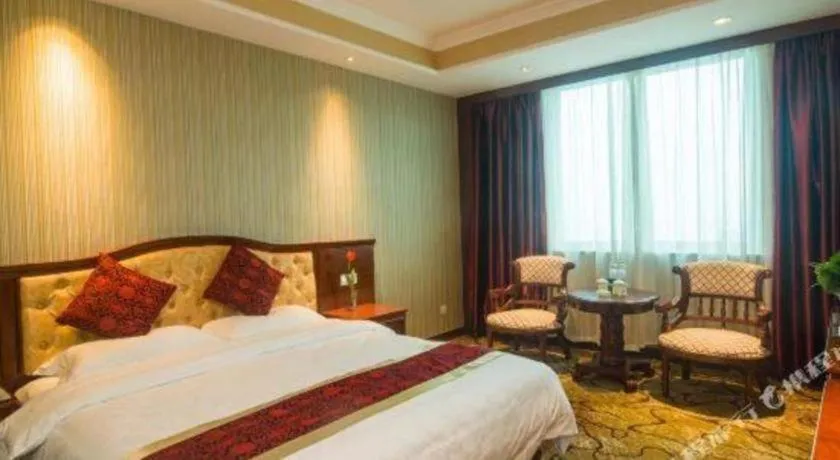 Bed in GreenTree Alliance Zhejiang Zhoushan Putuoshan Zhujiajian Scenic Spot Hotel