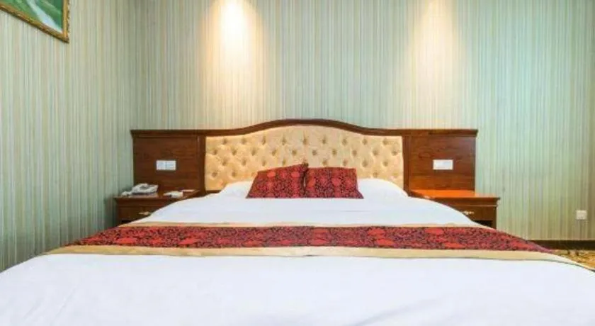Bed in GreenTree Alliance Zhejiang Zhoushan Putuoshan Zhujiajian Scenic Spot Hotel