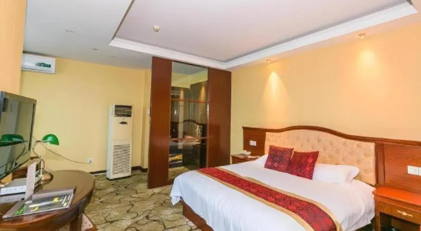 Bed in GreenTree Alliance Zhejiang Zhoushan Putuoshan Zhujiajian Scenic Spot Hotel