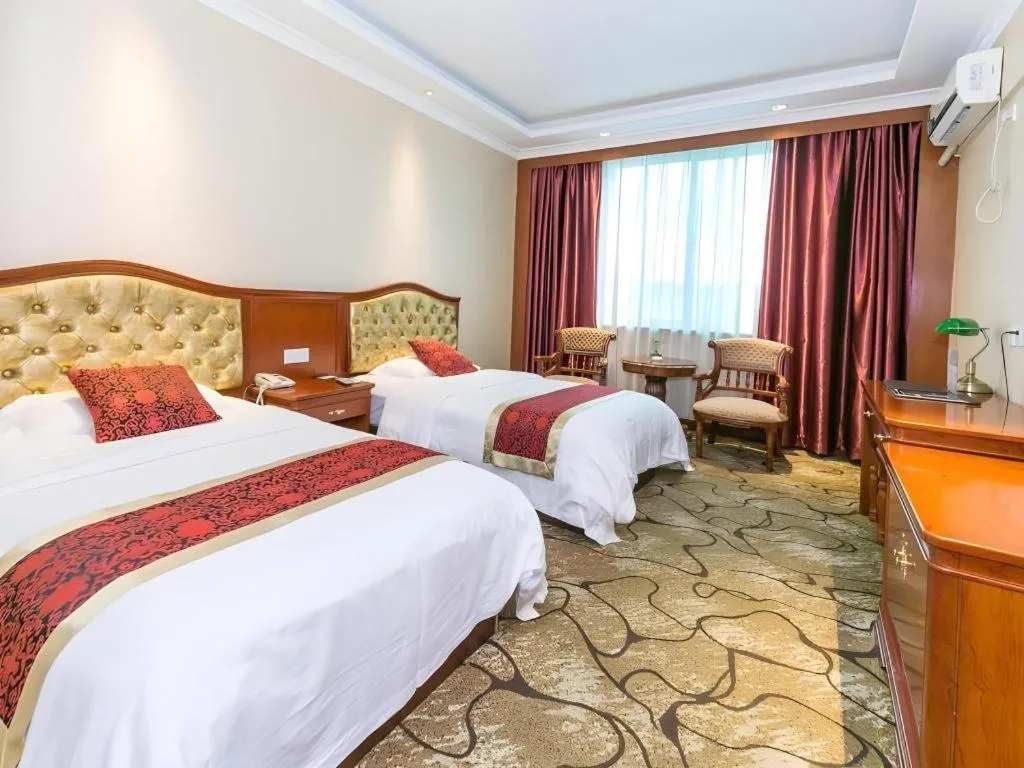 Bed in GreenTree Alliance Zhejiang Zhoushan Putuoshan Zhujiajian Scenic Spot Hotel