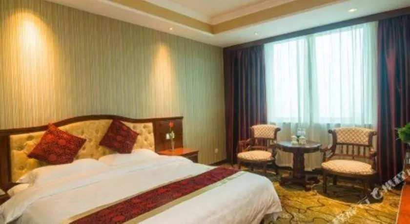 Bed in GreenTree Alliance Zhejiang Zhoushan Putuoshan Zhujiajian Scenic Spot Hotel