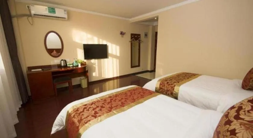 Bed in GreenTree Alliance Zhejiang Zhoushan Putuoshan Zhujiajian Scenic Spot Hotel