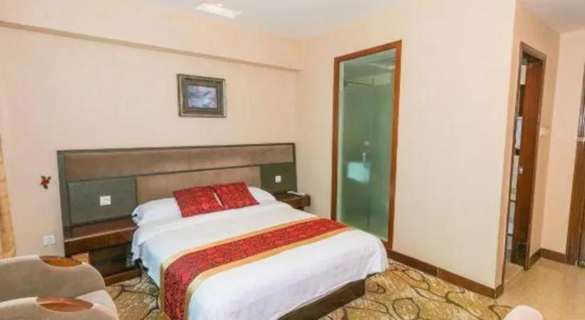 Bed in GreenTree Alliance Zhejiang Zhoushan Putuoshan Zhujiajian Scenic Spot Hotel