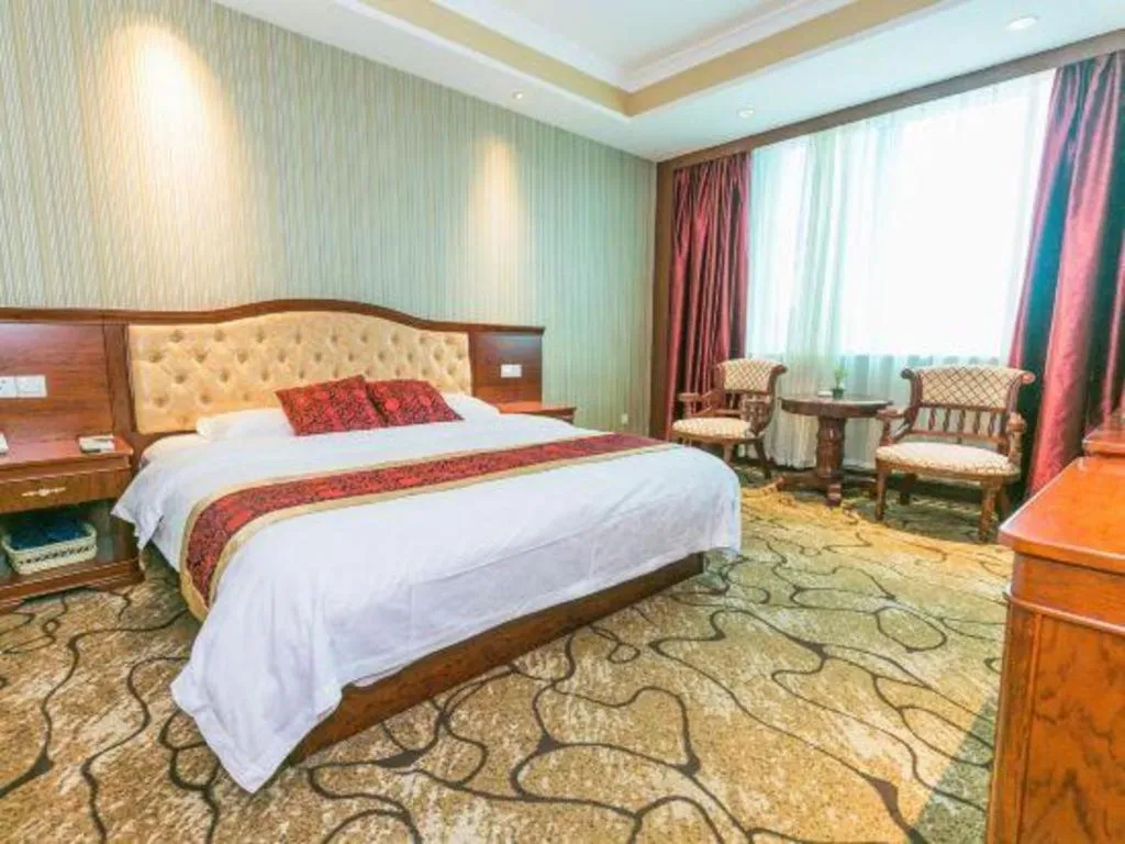 Bed in GreenTree Alliance Zhejiang Zhoushan Putuoshan Zhujiajian Scenic Spot Hotel