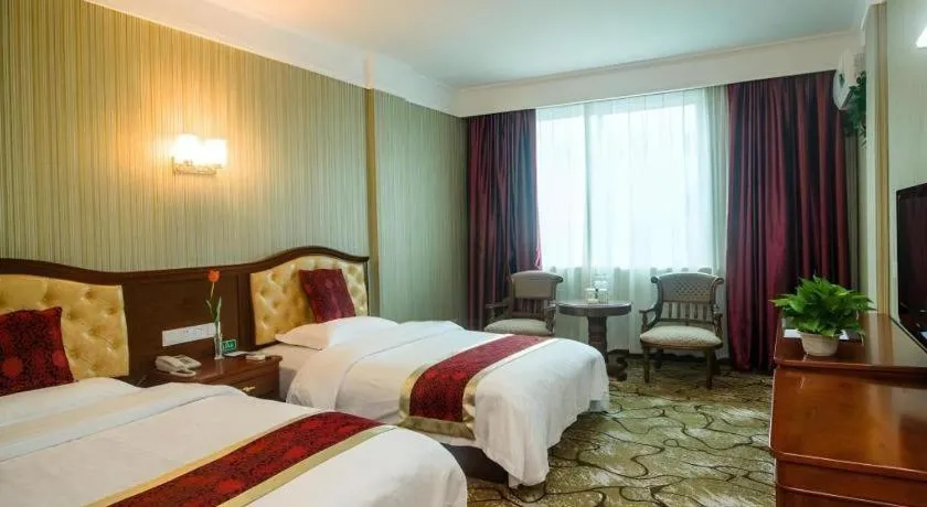 Bed in GreenTree Alliance Zhejiang Zhoushan Putuoshan Zhujiajian Scenic Spot Hotel