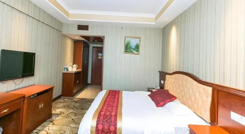 Bed in GreenTree Alliance Zhejiang Zhoushan Putuoshan Zhujiajian Scenic Spot Hotel