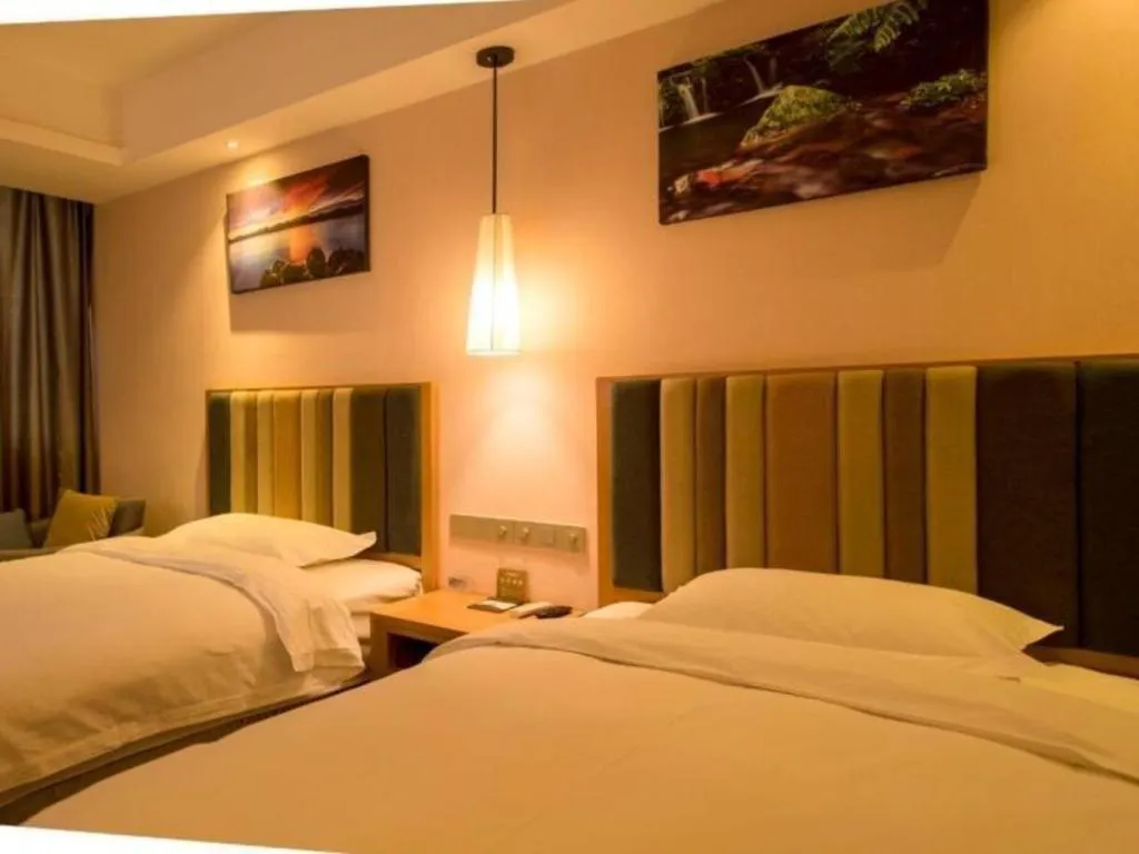 Bed in GreenTree Eastern Bijie Qixingguan Zhaoshanghuayuan Hotel