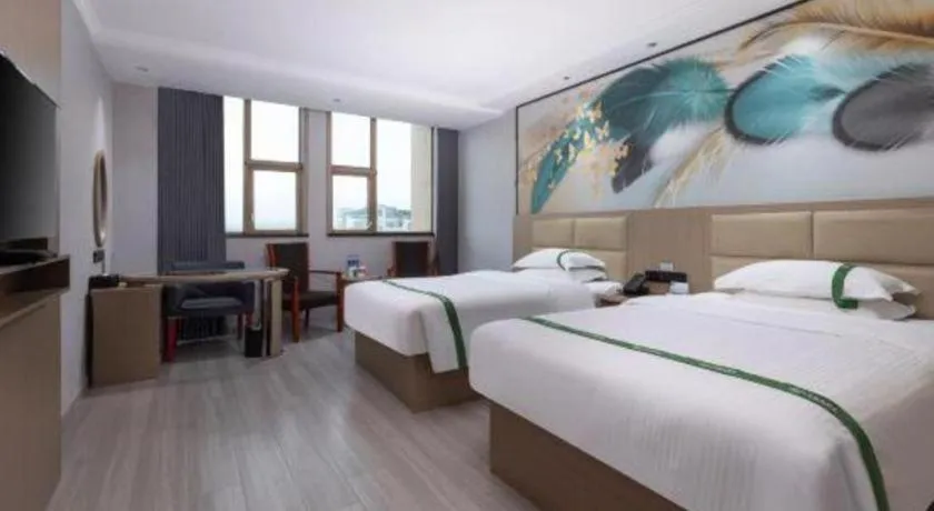 Bed in GreenTree Inn JiangSu Changzhou Lijia Town Wujin Road Business Hotel