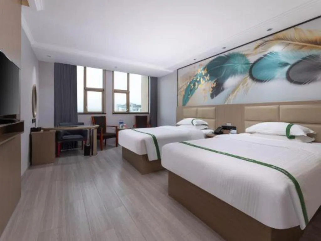 Bed in GreenTree Inn JiangSu Changzhou Lijia Town Wujin Road Business Hotel