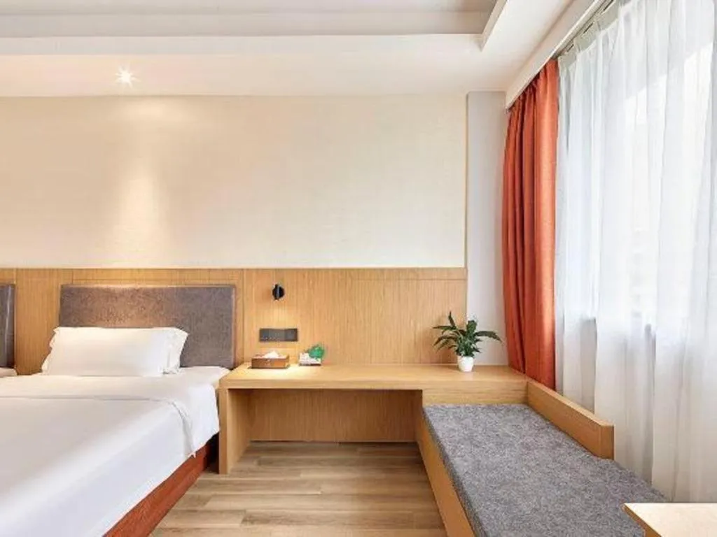 Bed in Insail Hotels Guangzhou Huangpu Dashadi Metro Station