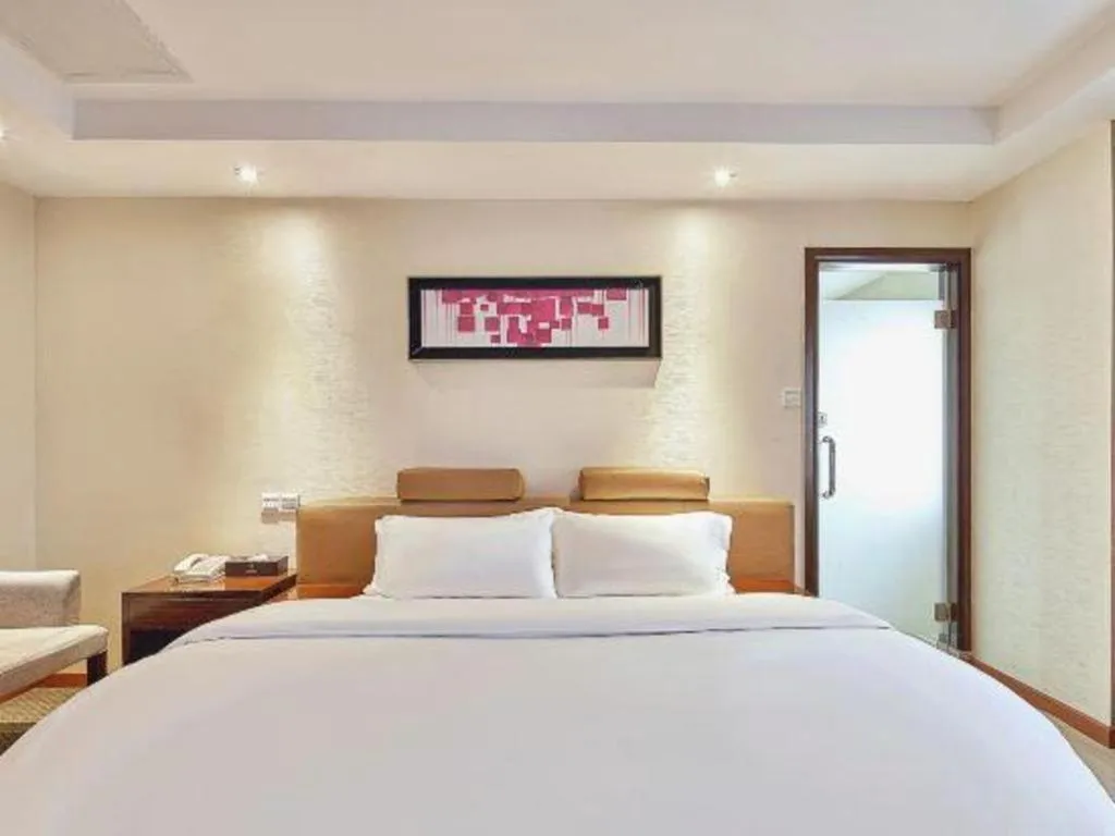 Bed in Insail Hotels Guangzhou Huangpu Dashadi Metro Station