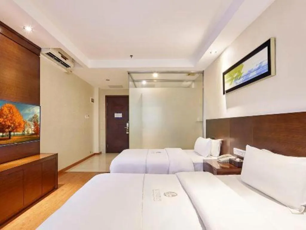 Bed in Insail Hotels Guangzhou Huangpu Dashadi Metro Station