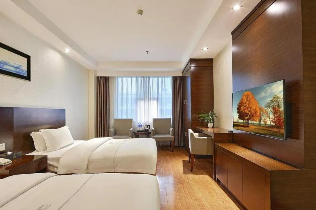 Bed in Insail Hotels Guangzhou Huangpu Dashadi Metro Station