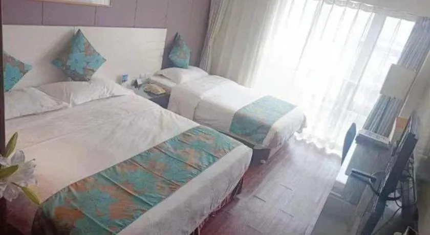 Bed in Tianjin Juchuan Lily Hotel