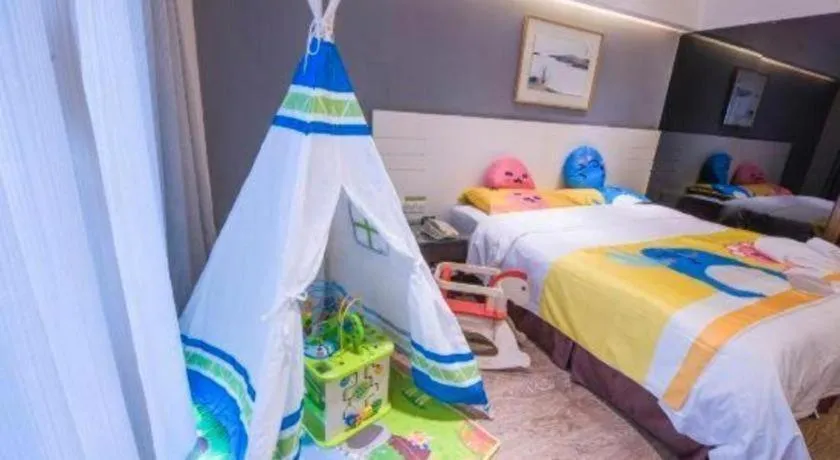 Bed in Tianjin Juchuan Lily Hotel