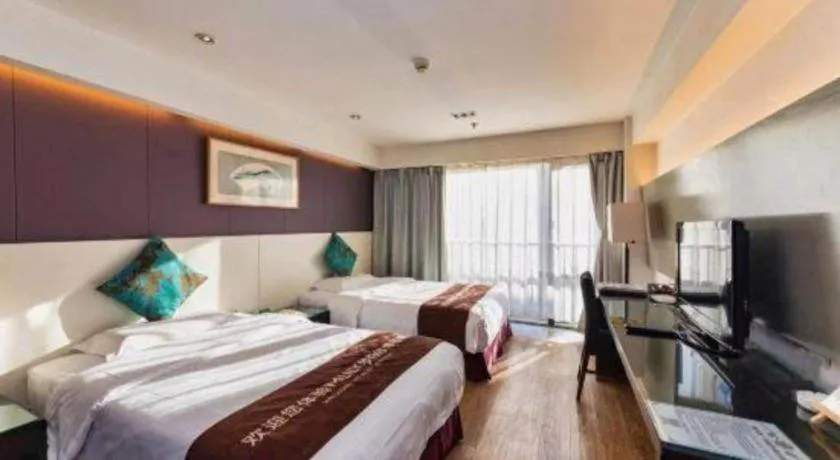 Bed in Tianjin Juchuan Lily Hotel