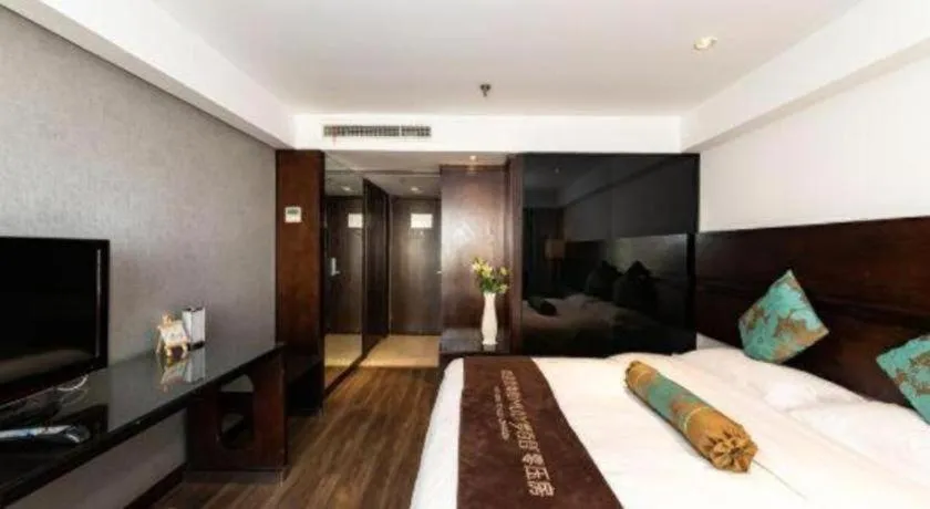 Bed in Tianjin Juchuan Lily Hotel