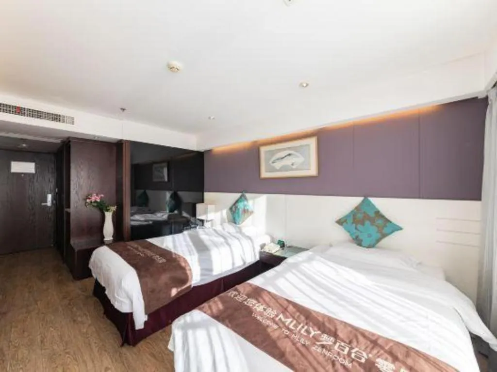 Bed in Tianjin Juchuan Lily Hotel