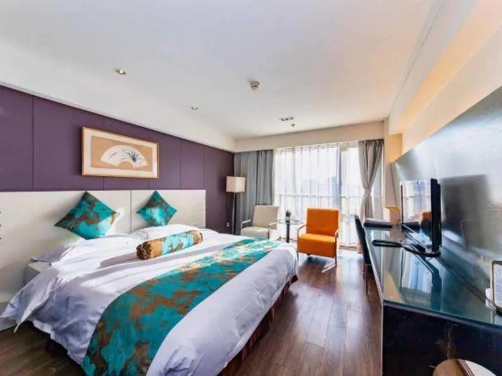 Bed in Tianjin Juchuan Lily Hotel