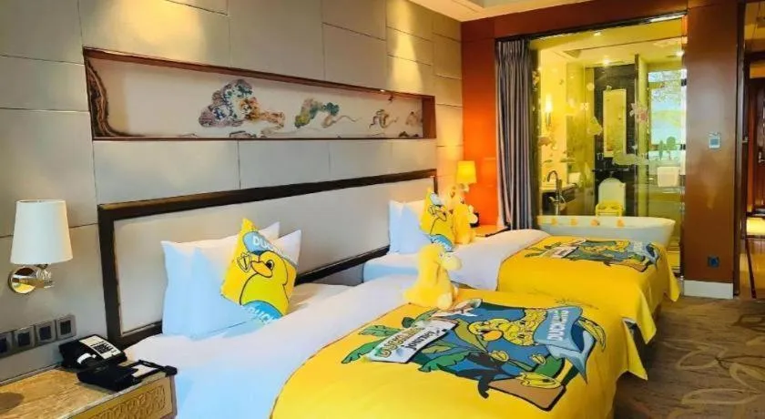 Bed in Mingdu Ziwei Garden Hotel