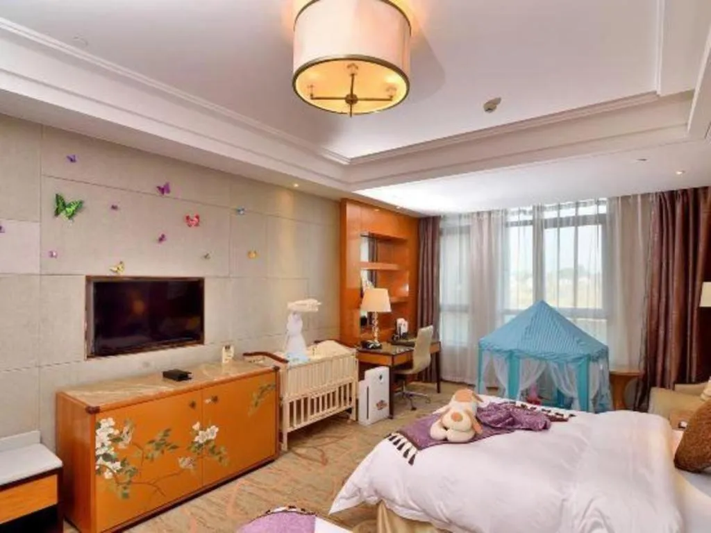 Bed in Mingdu Ziwei Garden Hotel