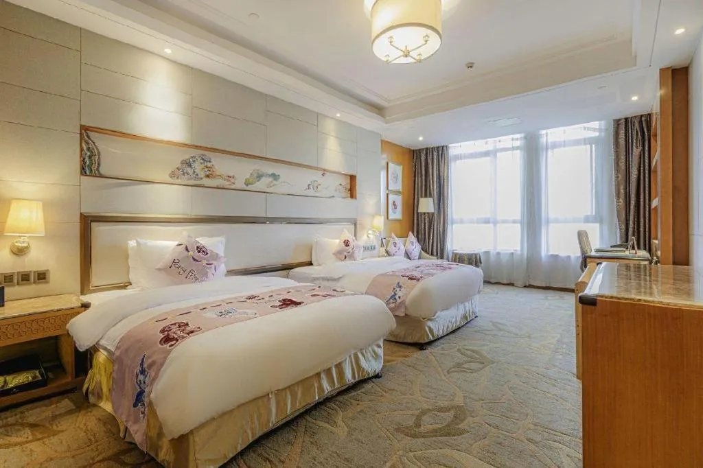 Bed in Mingdu Ziwei Garden Hotel