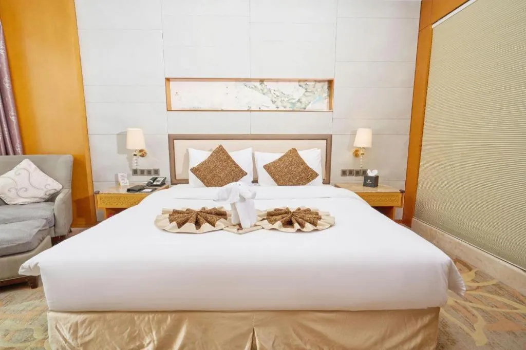 Bed in Mingdu Ziwei Garden Hotel