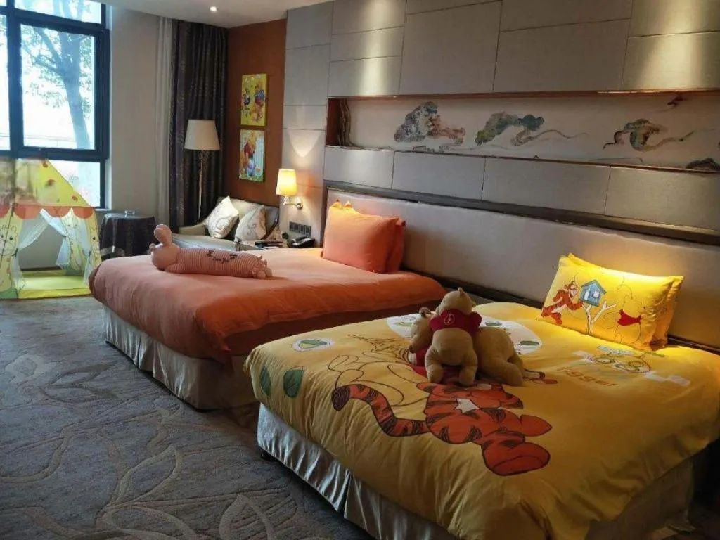 Bed in Mingdu Ziwei Garden Hotel
