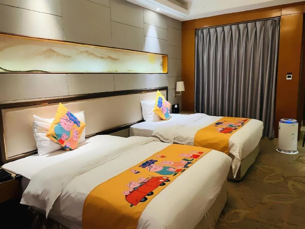 Bed in Mingdu Ziwei Garden Hotel