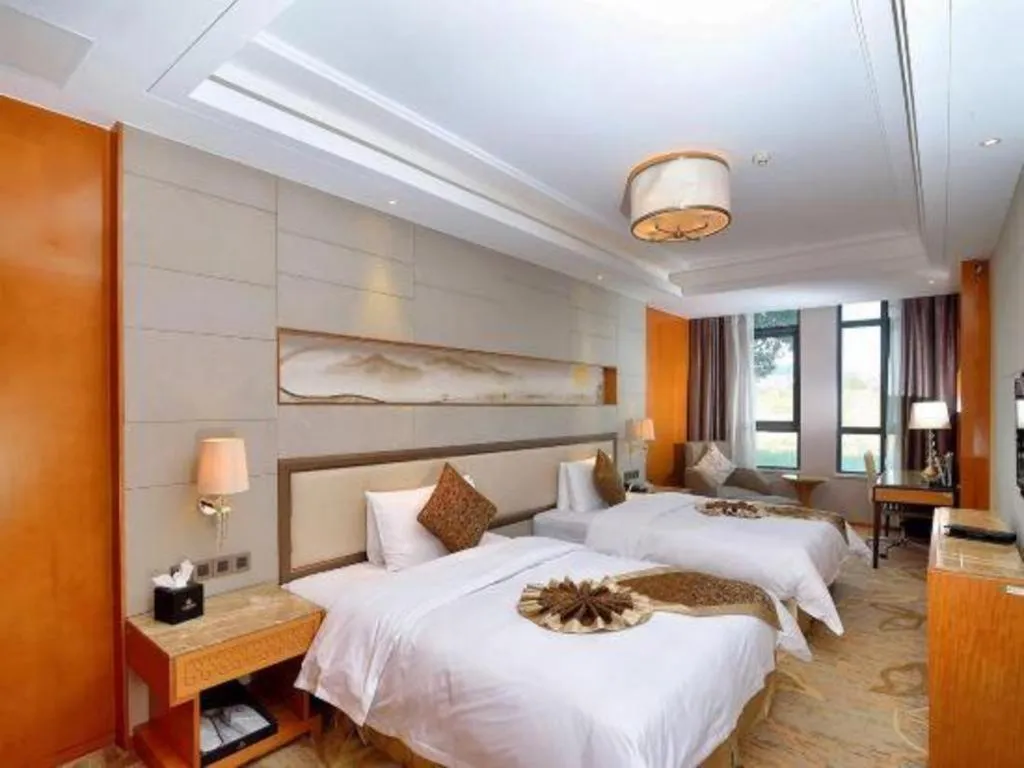 Bed in Mingdu Ziwei Garden Hotel