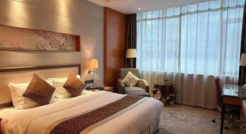 Bed in Mingdu Ziwei Garden Hotel