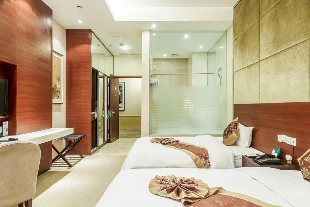 Bed in Suzhou Phoenix Hotspring Resort