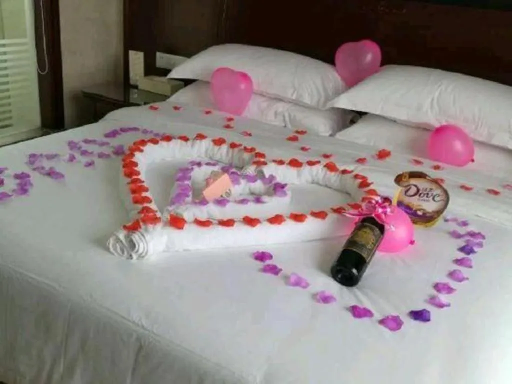 Bed in Vienna Hotel Guiyang Jiaxiulou Jichang Road