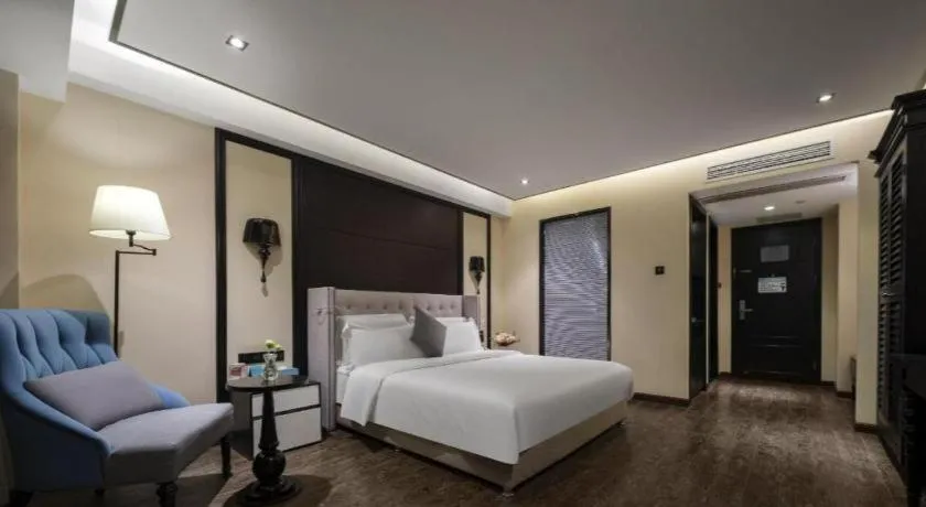 Bed in Xana Hotelle Chengdu East Railway Station Kaide Plaza