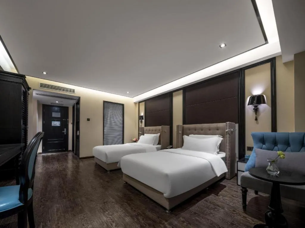 Bed in Xana Hotelle Chengdu East Railway Station Kaide Plaza