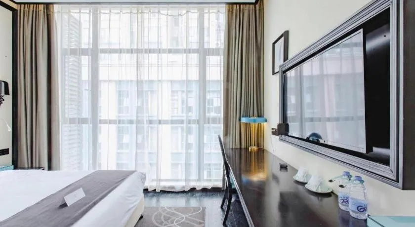 Bed in Xana Hotelle Chengdu East Railway Station Kaide Plaza