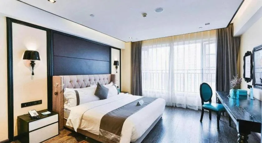 Bed in Xana Hotelle Chengdu East Railway Station Kaide Plaza