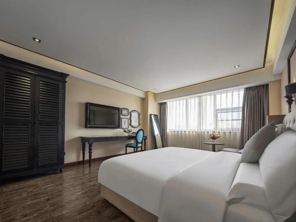 Bed in Xana Hotelle Chengdu East Railway Station Kaide Plaza