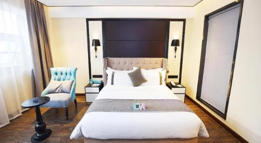 Bed in Xana Hotelle Chengdu East Railway Station Kaide Plaza