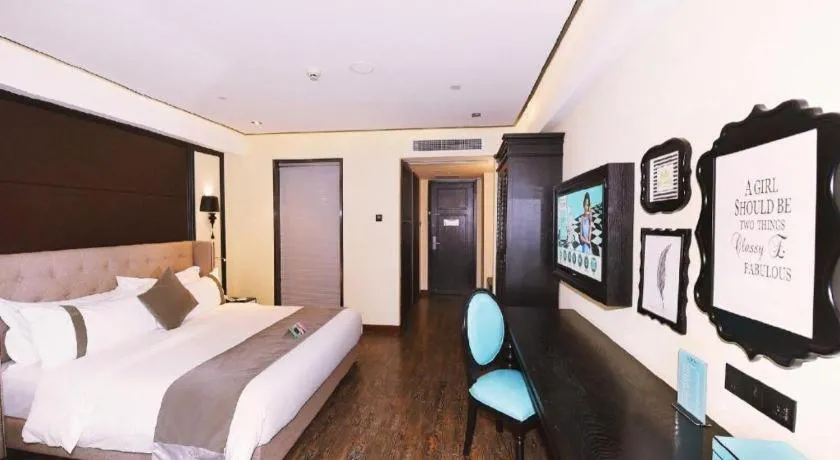 Bed in Xana Hotelle Chengdu East Railway Station Kaide Plaza