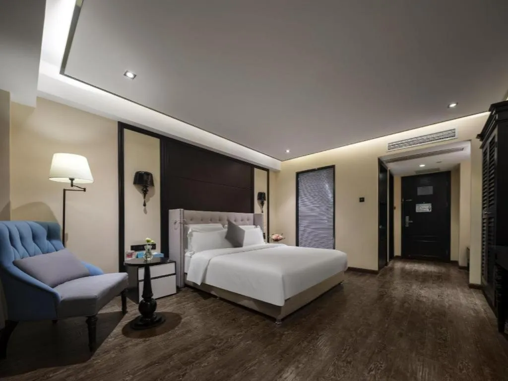 Bed in Xana Hotelle Chengdu East Railway Station Kaide Plaza