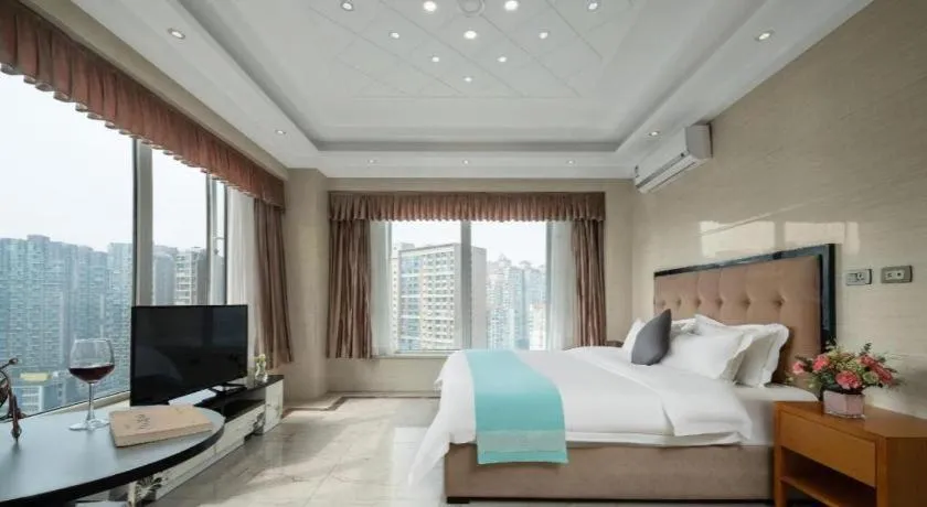 Bed in Xana Hotelle Chengdu East Railway Station Kaide Plaza