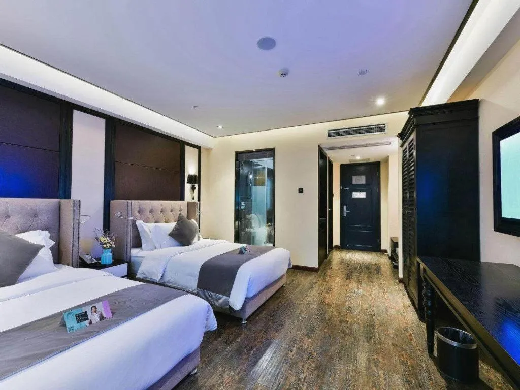 Bed in Xana Hotelle Chengdu East Railway Station Kaide Plaza