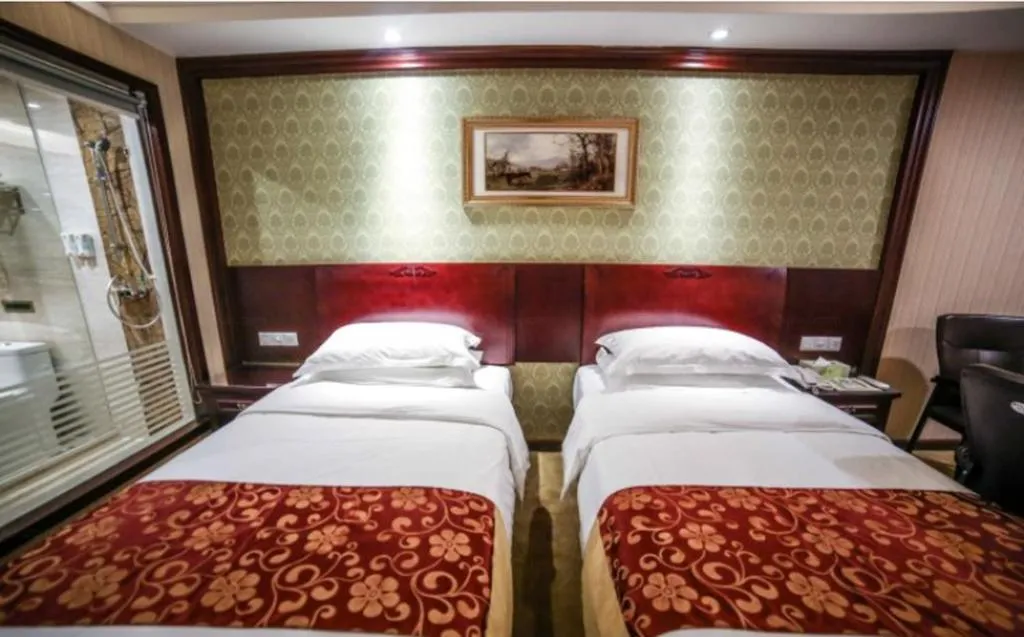 Bed in Vienna Hotel Hengyang Zhengxiang District Nanhua University