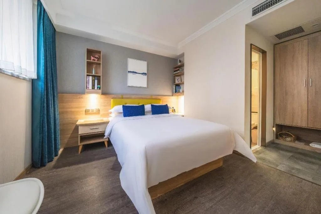 Bed in Shanshui Trends Hotel Temple of Heaven Branch