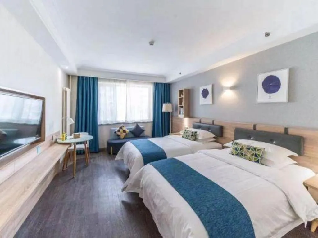 Bed in Shanshui Trends Hotel Temple of Heaven Branch