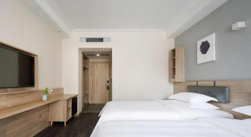 Bed in Shanshui Trends Hotel Temple of Heaven Branch