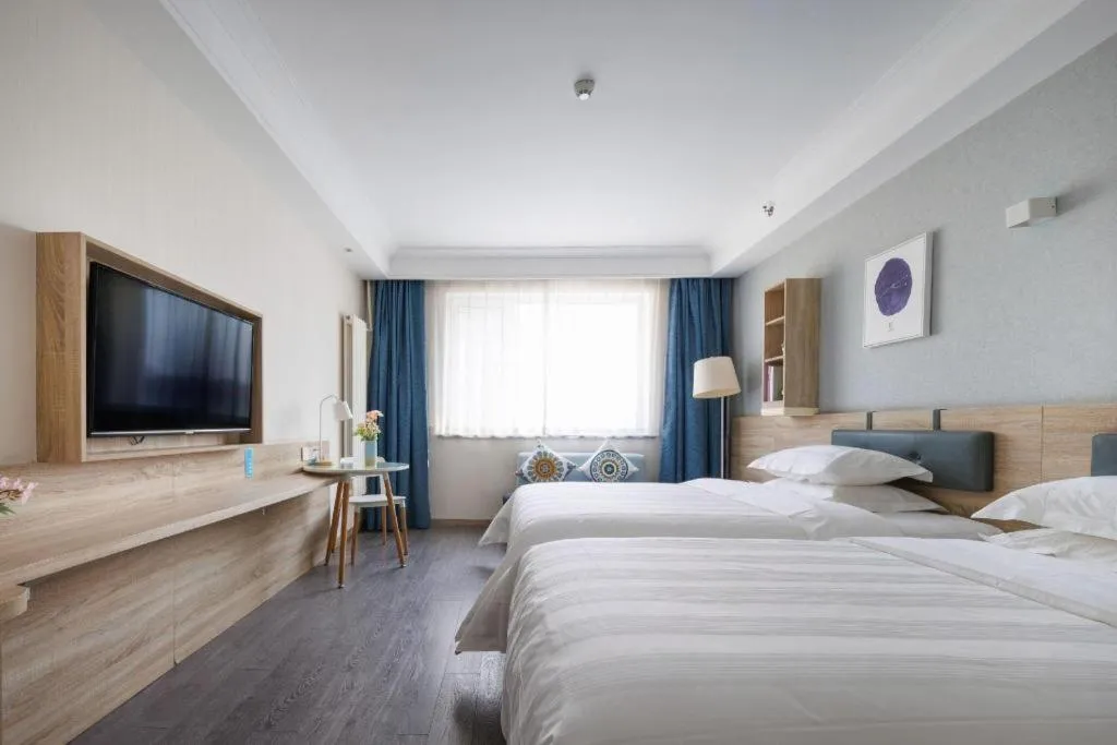 Bed in Shanshui Trends Hotel Temple of Heaven Branch